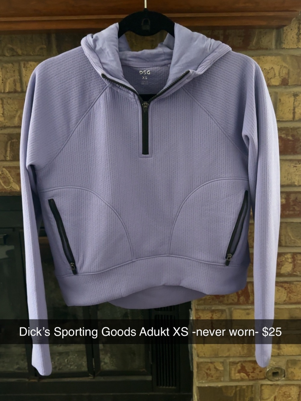 DSG Lavender Quarter-Zip Hooded Pullover